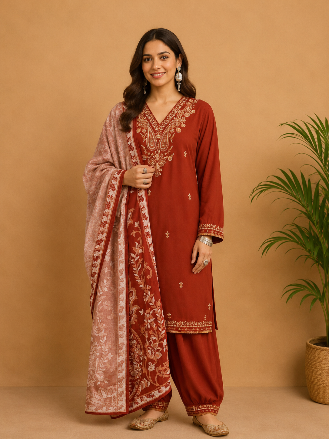 Embellished Kurti Set